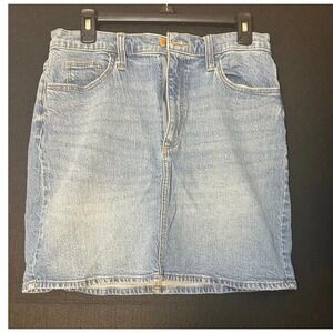 Universal Thread Womens Denim Skirt Light Wash A Line Size 8P